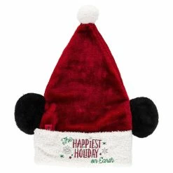 Cheapest ✔️ Disney 🎄 Christmas Hat - Mickey Mouse Santa Ear Hat - Light Up 🛒