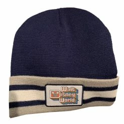 Coupon 🔔 Disney Knit Hat - Walt Disney World Logo - Blue And Gray 😍