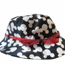 Coupon 💯 Disney Hat - Rain Hat - Mickey Mouse Icons - Black & White 👍