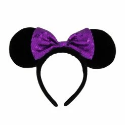 Top 10 😍 Disney Ears Headband Hat - Minnie Sequin Bow With Plush Ears - Purple 😍