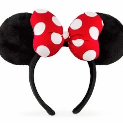 Cheapest 🔔 Disney Ears Headband - Minnie Mouse Satin - Polka Dot Bow ⌛