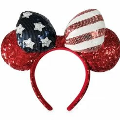 Best Pirce 🛒 Disney Ears Headband - Minnie Mouse Americana - Red White & Blue 🛒