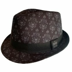 Deals 🌟 Disney Fedora Hat - Haunted Mansion - Wallpaper - Black ⭐