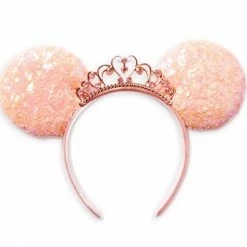 Deals 🎁 Disney Ears Headband - Minnie Mouse Princess - Coral 🥰