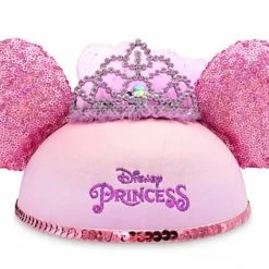 Top 10 ⭐ Disney Hat - Ears Hat - Disney Princess With Veil - Sequined 💯