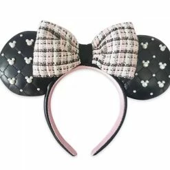 Hot Sale 😉 Disney Ears Headband - Minnie Mouse - Tweed & Pearl 🎁