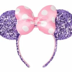 Best reviews of ⭐ Disney Ears Headband - Minnie Mouse Sequined - Lavender & Pink 🥰