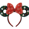 Deals ✔️ Disney Ears Headband - Minnie Mouse - Holiday Wreath ✨