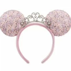 New 💯 Disney Ears Headband - Princess Minnie With Tiara - Lilac 💯