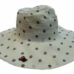 Hot Sale 🤩 Disney Sun Hat For 👩 Women - Minnie Mouse Polka Dots - Black And White 🎁